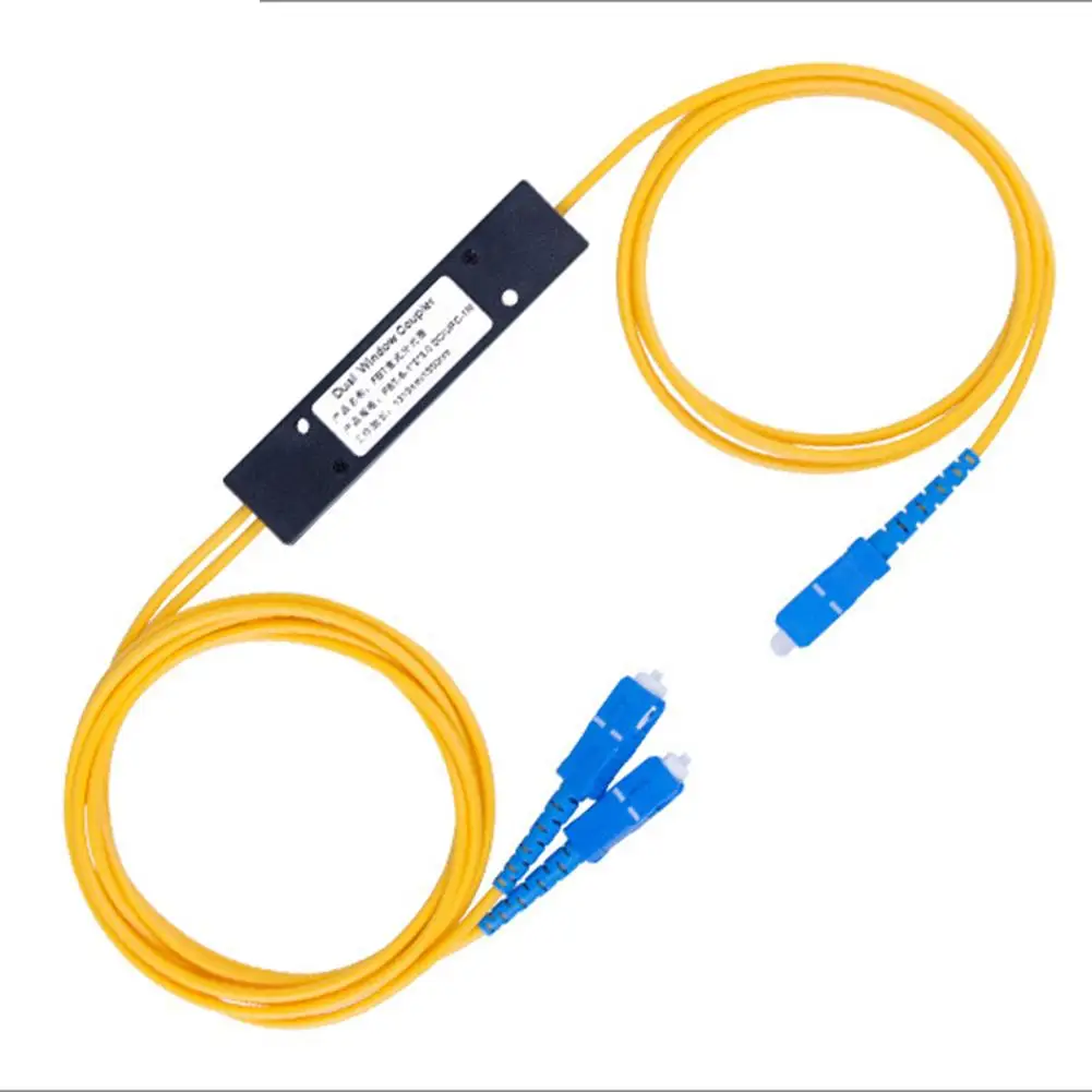 2 м Ftth оптический патч корд 1X2 PLC одномодовый волоконно разветвитель FBT муфта