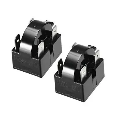

2 предмета 12 ом 4 Pin холодильник стартер PTC реле черного цвета