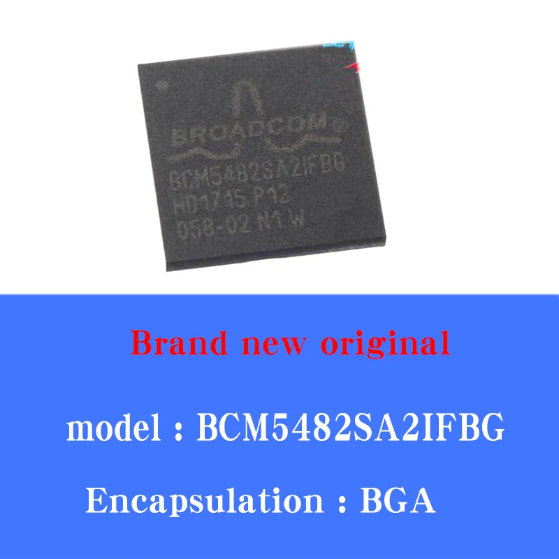 

2/pcs Lot Brand new original BCM5482SA2IFBG BGA Ethernet dual port IC chip
