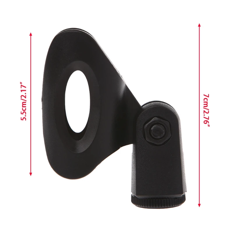 

Flexible Microphone Mic Stand Accessory Plastic Clamp Clip Holder Mount Black P82A