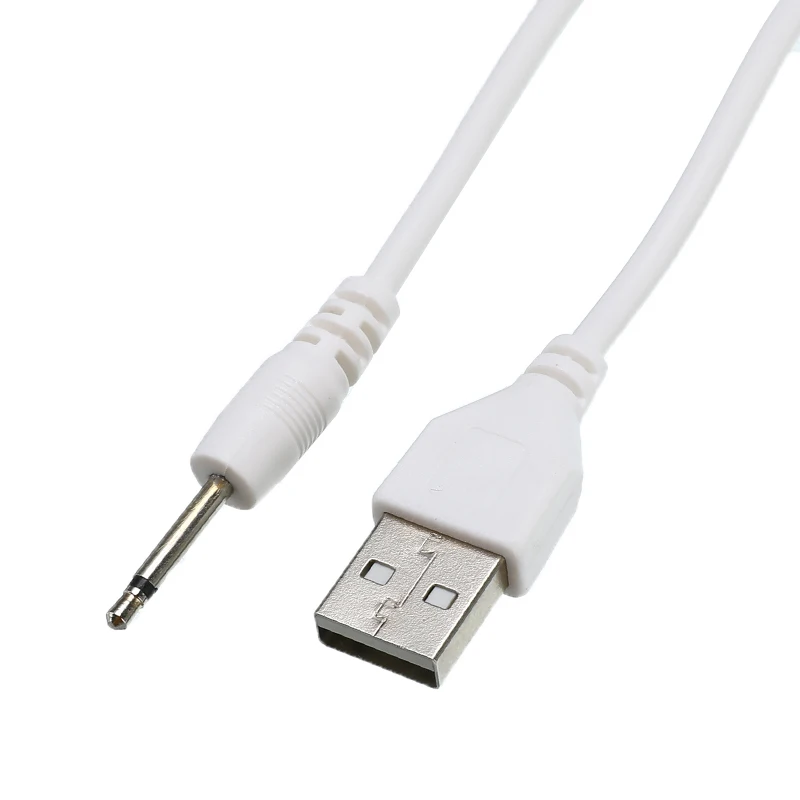 1m USB 2.0 To DC 2.5mm Elbow 2A Charging Line 2.5 USB USB2.5 Mono Audio Line USB Jack Plug Aux DC2.5mm Audio Cable