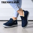 Женские ботинки Trendyland 2021, зимние модные водонепроницаемые бархатные теплые короткие сапоги на плоской подошве, быстрая доставка, дропшиппинг