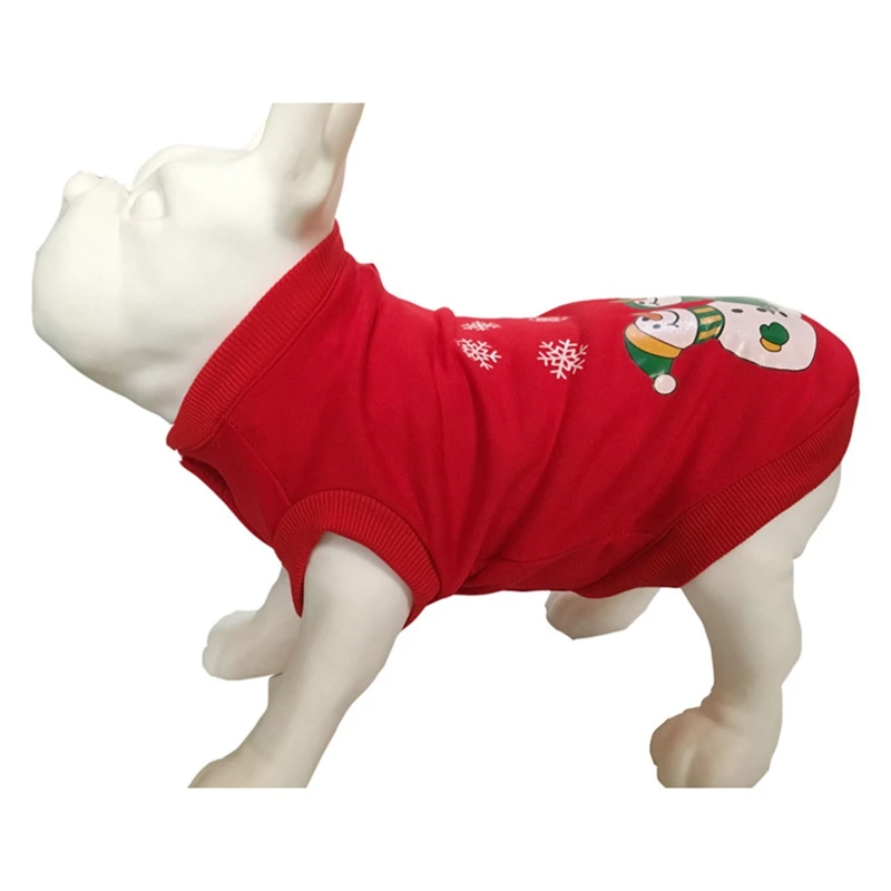 Домашнее животное Рождество Снеговик носить ткань собака одеваются милый