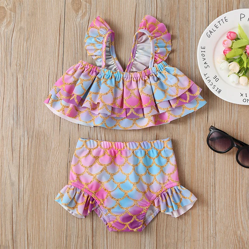 

2021 Summer New Girl Solid Color All-in-one Swimsuit Fashion Beach Girls School Swimsuit