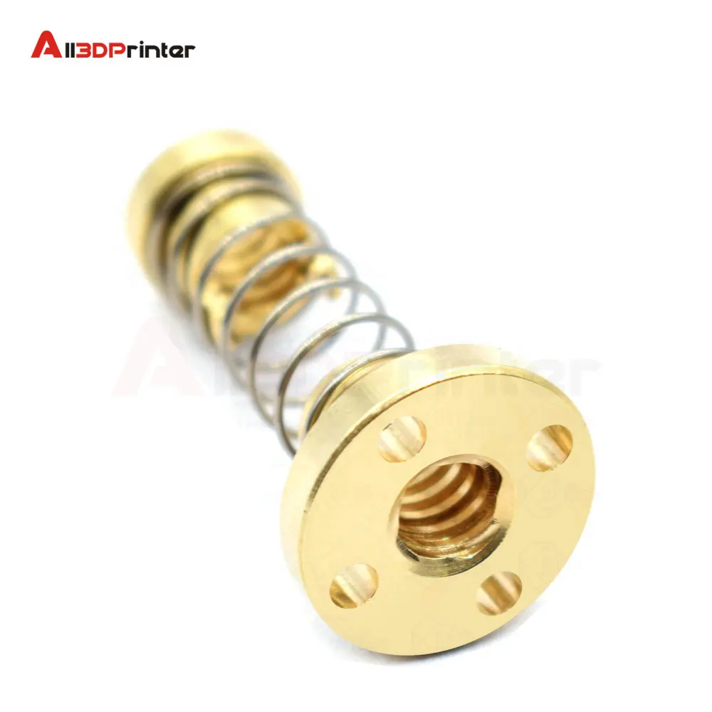 3D принтер T8 длинный свинцовый Винт OD 8 мм шаг 2 вывод мм/8 200/250/300/350/400/450 с гайкой для