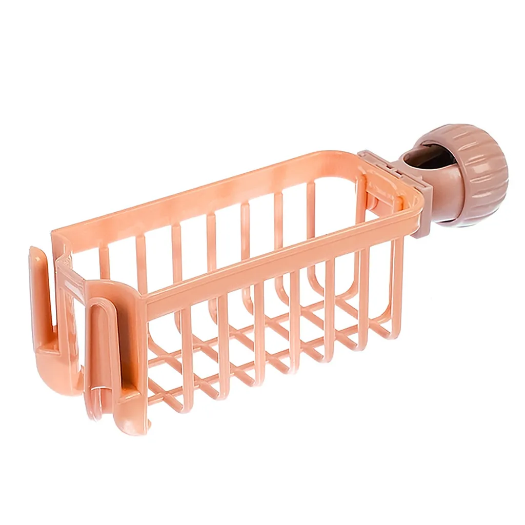 

NEW Home Accessories Kitchen Sink Faucet Sponge Soap Cloth Drain Rack Storage Organizer Holder Shelf Hanging Punch Faucet Rack