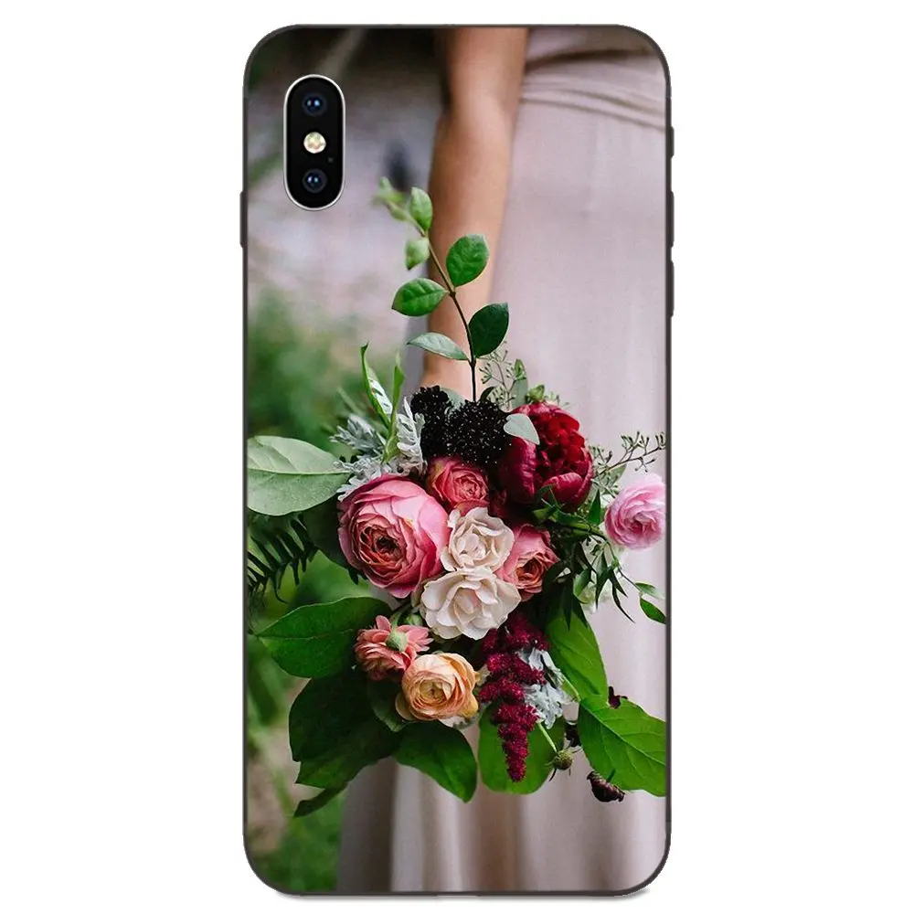 Свежий красочный ярко-розовый пион кремния для Xiaomi Redmi Note 3 3S 4 4A 4X 5 5A 6 6A 7 7A K20 Plus Pro S2