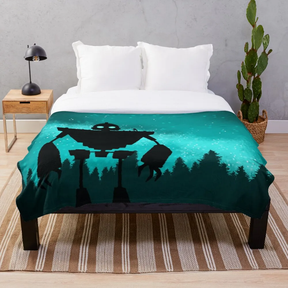 

IRON GIANT Super Soft Throw Blanket, Lightweight Plush Bed Flannel Blankets, Suitable for Adults and Children, Fashion Stylish W