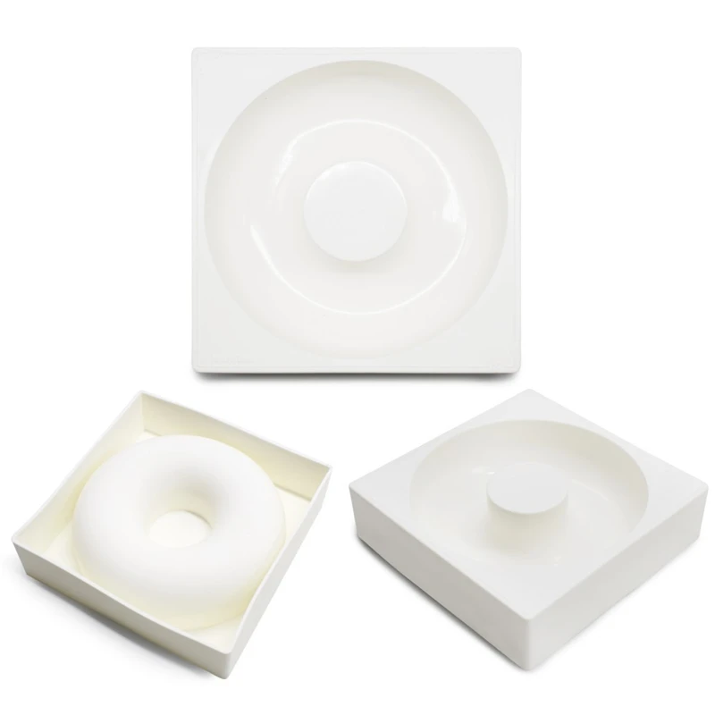 3D круглая силиконовая форма для пончиков искусство шоколадных конфет свадебное