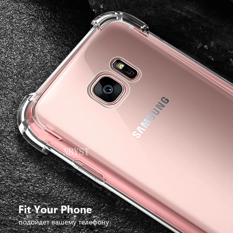 Мягкий ударопрочный чехол для задней панели чехол для samsung Galaxy S6 S7 S8 S9 край A2 A3 A5 A6 A7 A8 A9 плюс CORE AIRBIG крышка
