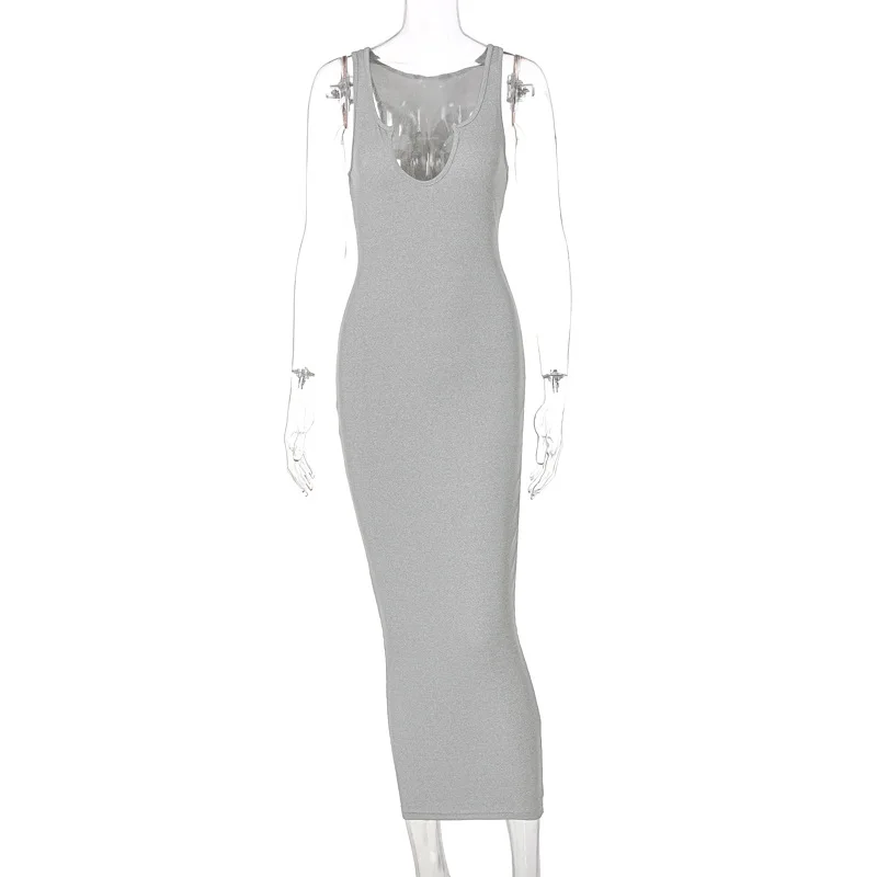

ZTONE Dresses for Women 2021 Summer Dress Fashionable High Waist Bandage Dress Sexy U-Neck Sleeveless Beach Dress Style