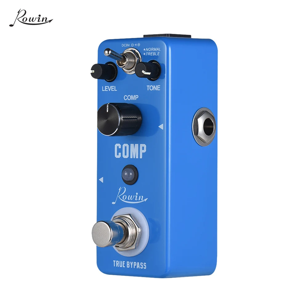 Rowin COMP Compressor Compress Guitar Effect Pedal Aluminum Alloy Shell True Bypass | Спорт и развлечения