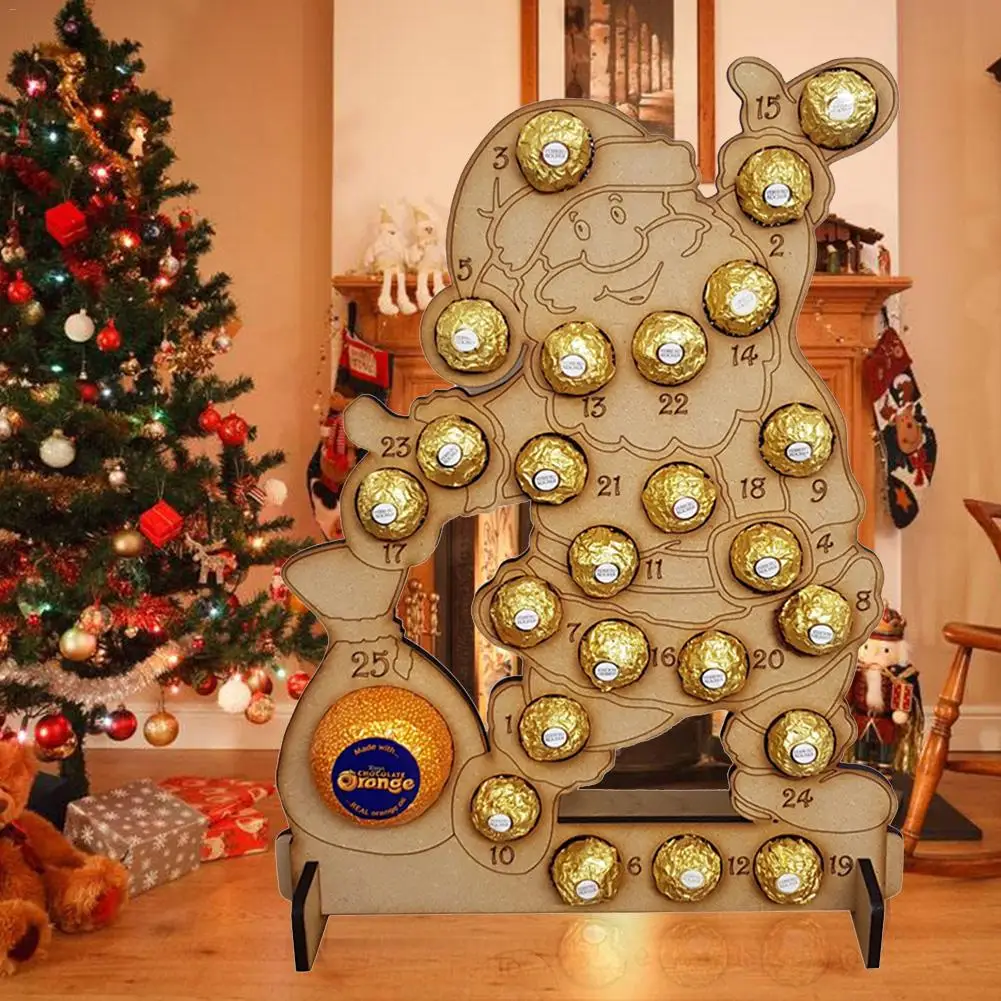 Рождественский календарь деревянный выдалбливают комплекса предпусковых