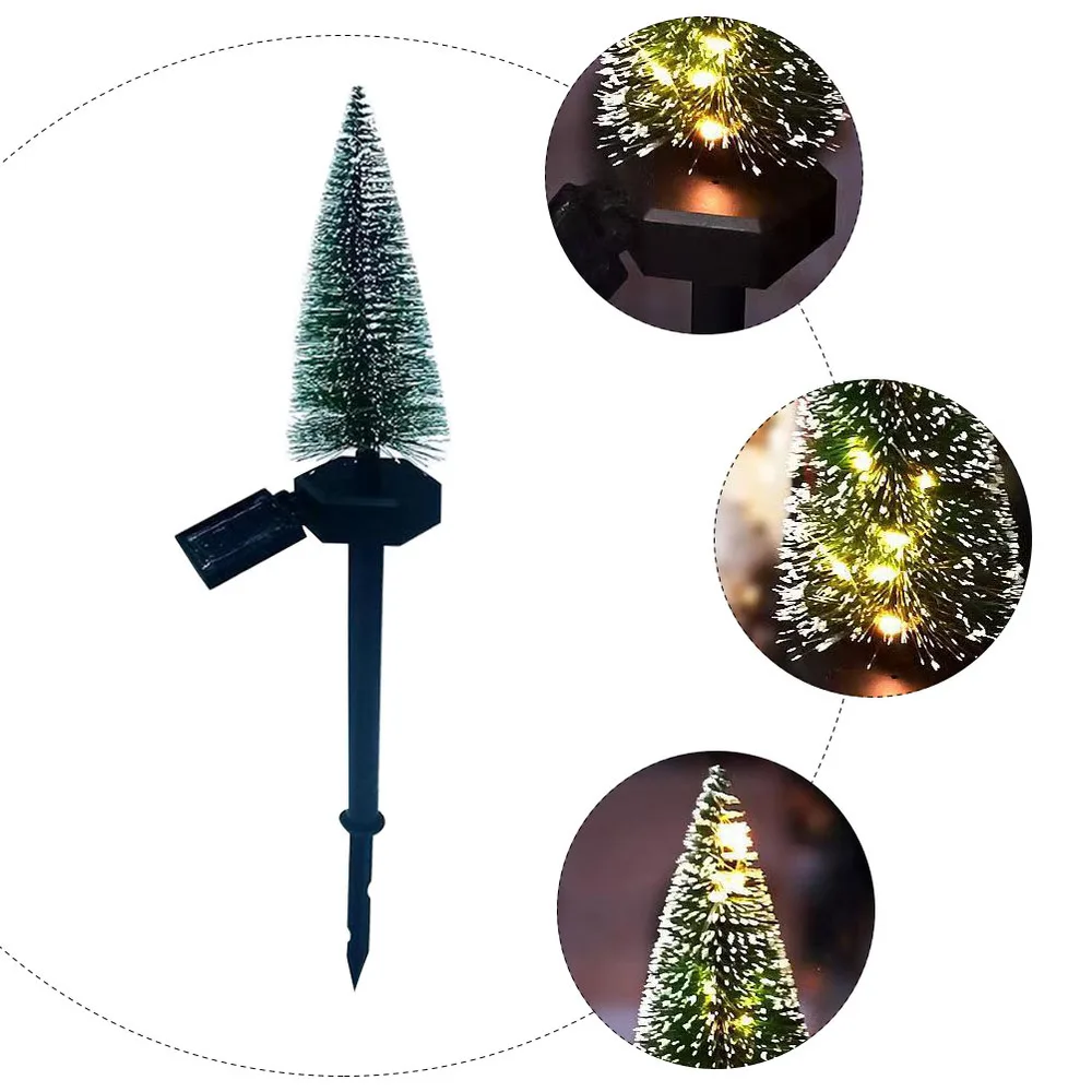 

1pc Lawn Lamp Solar Powered Ground Plug Lamp Patio Yard Decoration Light (Green)