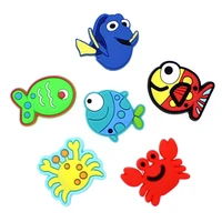 fish shoe decoration buckle charms cute starfish crab jbz for croc bracelets kids birthday gifts drop shipping wholesale