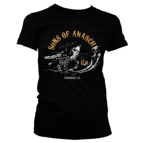 

Officially Licensed Sons of Anarchy- Charming Women T-Shirt S-XXL Sizes