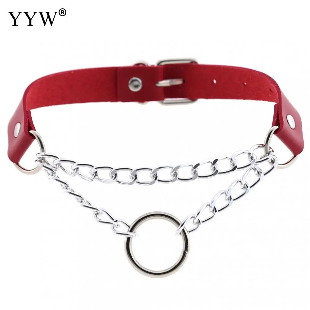 Женский чокер из искусственной кожи YYW панк в стиле Харадзюку ювелирные изделия с