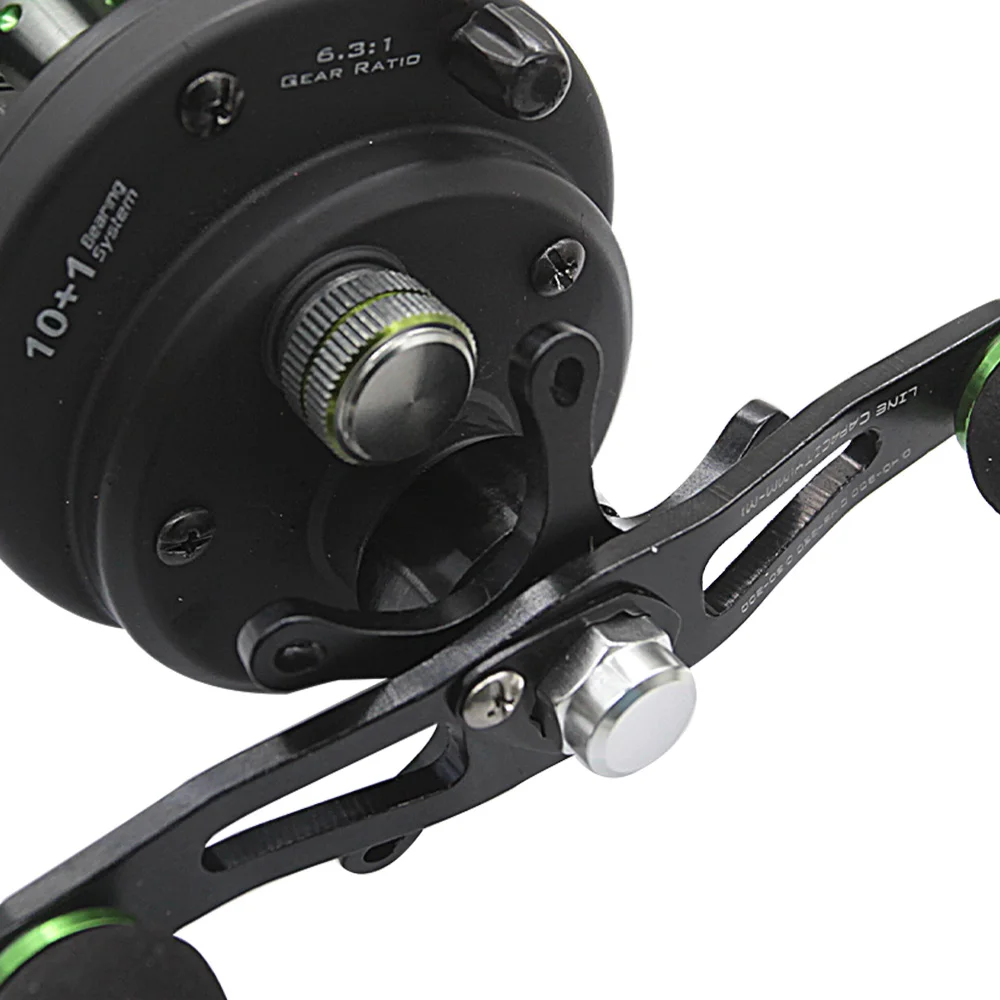 BASSKING троллинговая барабанная Рыболовная катушка для правой руки CB100 CB300 10 + 1BB