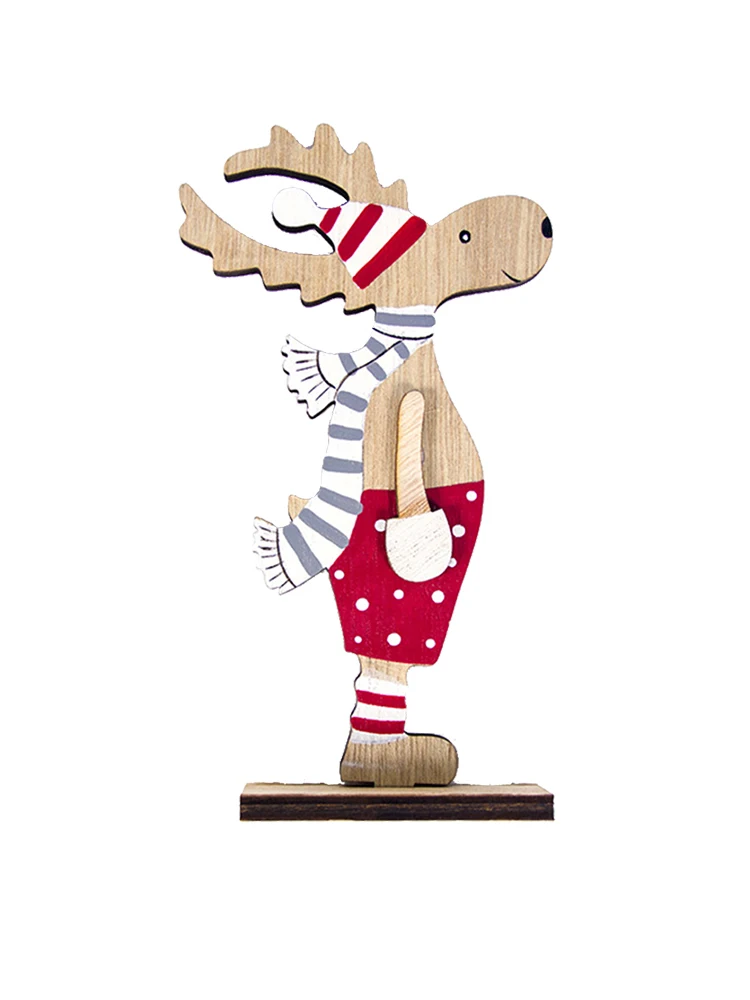 2020 новый год DIY рождественские деревянные декорации Окрашенные орнамент с