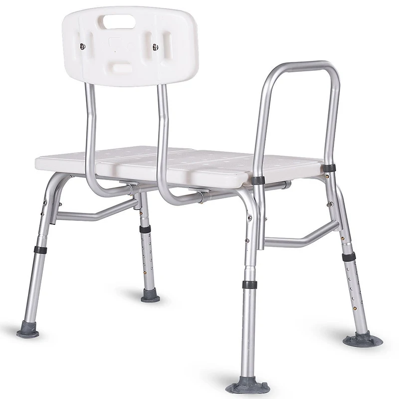 

Height Adjustable Tub Transfer Shower Seat High Quality Polyethylene Seat Heavy Duty Aluminum Frame Non-slip Legs Shower Seat