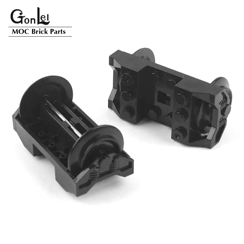 2 компл./лот поезд колеса держатель + металлическая ось мс часть строительный блок