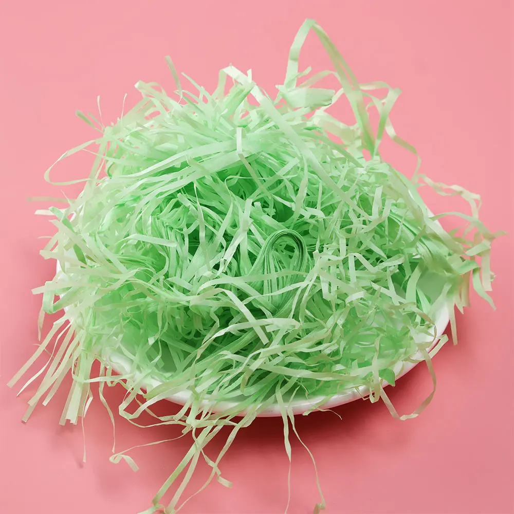 Красочные рафия измельченные складные бумажные конфетти наполнитель подарочной