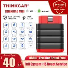 Thinkcar Thinkdiag Mini OBD2 Scanner Automotive OBD 2 IOS Car Diagnostic Tool Full System Code Reader OBD Android Scanner