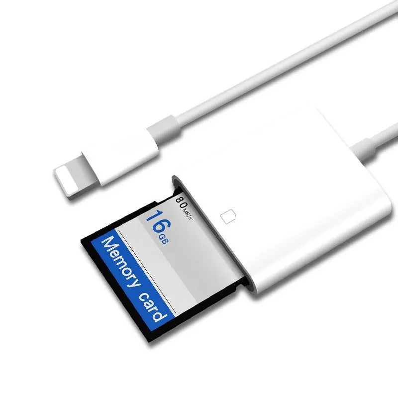 OTG кард-ридер для Lightning-SD смарт-камера карта адаптер считывателей iPhone iPod Apple карты