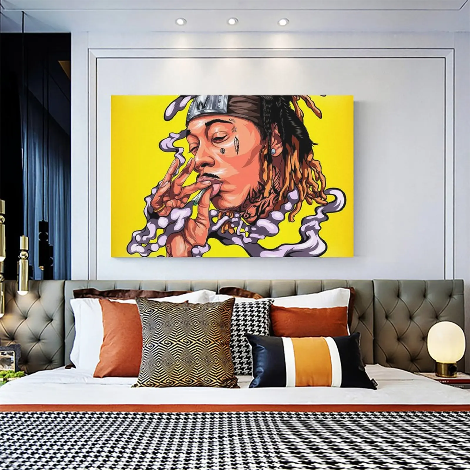 

Wiz Khalifa Art Poster Poster Decorative Painting Canvas Wall Art Living Room Posters Bedroom Painting