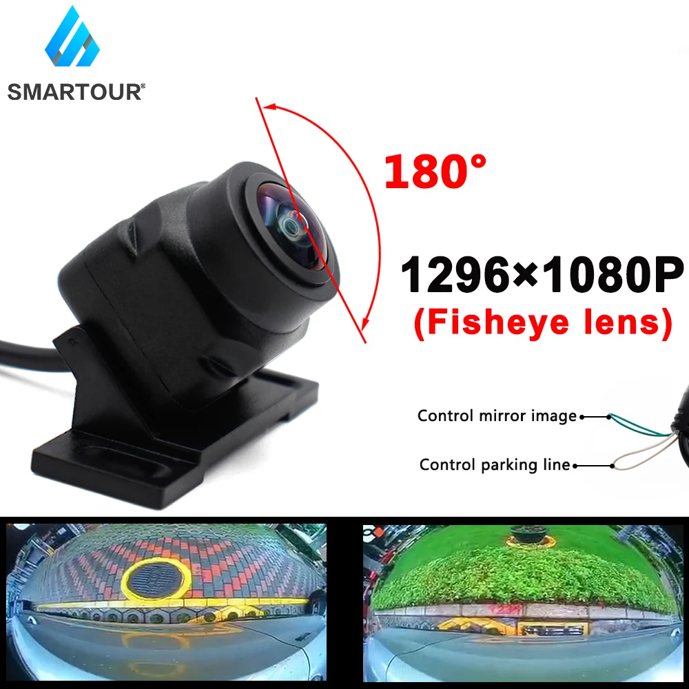 Smartour CCD 180 градусов объектив рыбий глаз Автомобильная камера заднего вида с