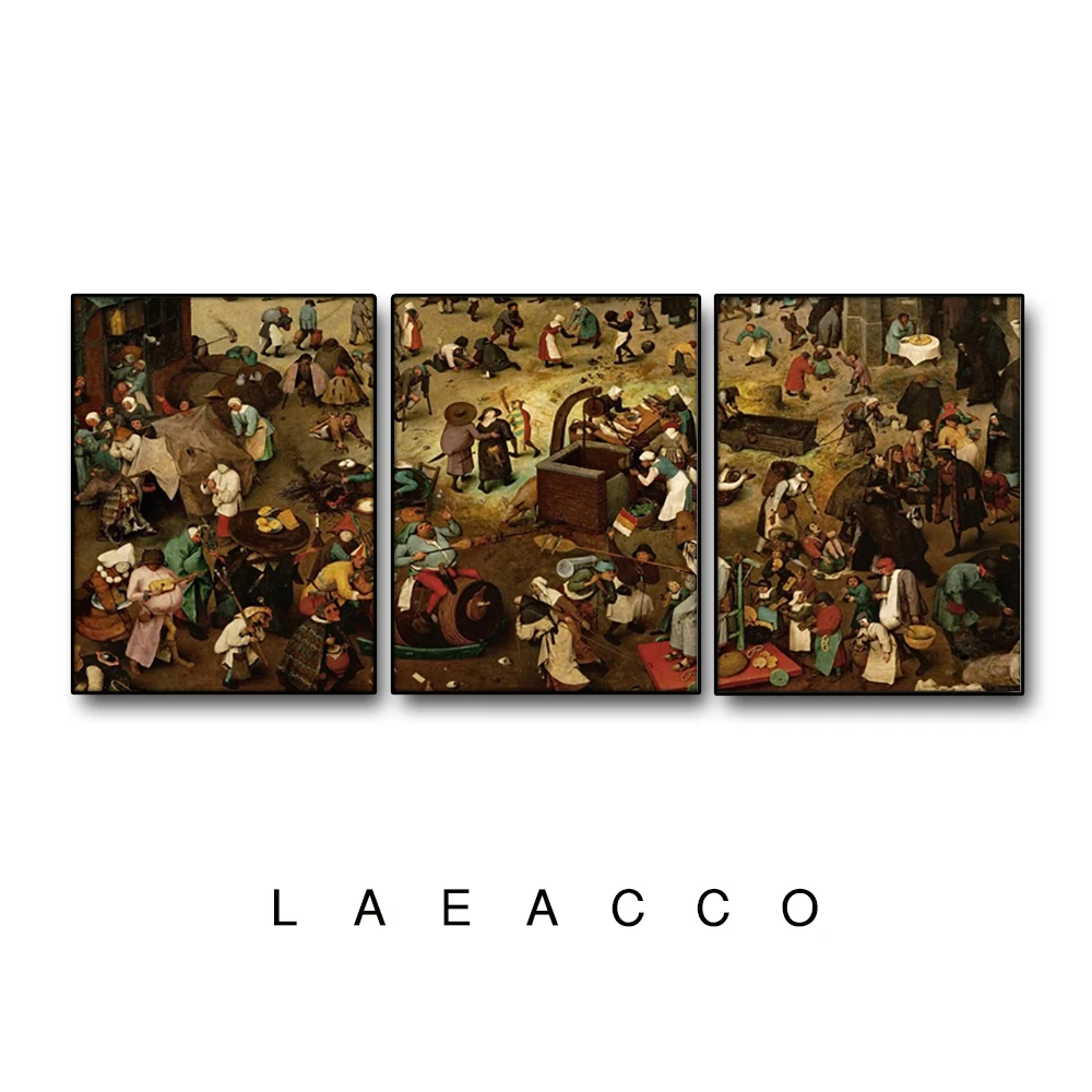 Pieter Bruegel the Elder Wall Picture Poster Print Canvas Painting Calligraphy Decor for Living Room Home Frameless | Дом и сад