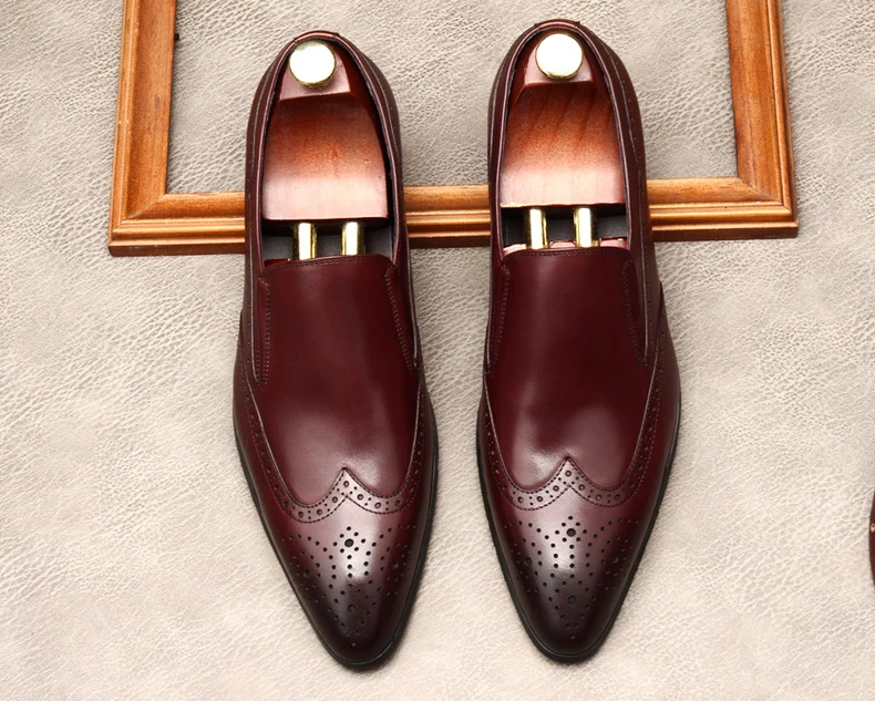 Мокасины мужские из натуральной кожи лоферы для свадьбы вечеринки без застежки