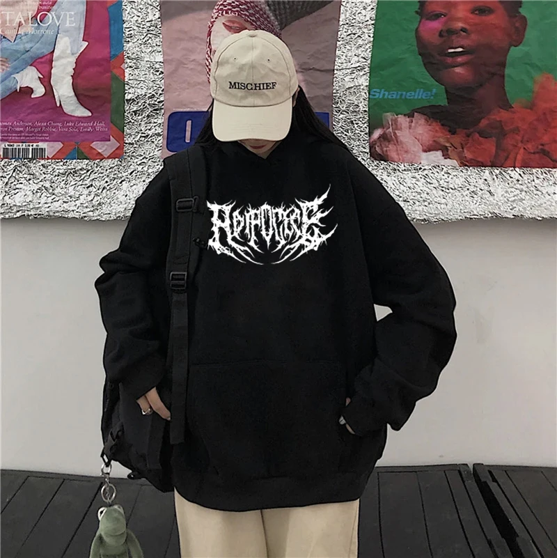 

Женские свитшоты в стиле Харадзюку, женская теплая Готическая уличная одежда, Женская толстовка с капюшоном в стиле панк, ужасная модная по...