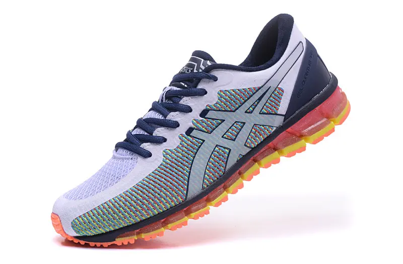 Оригинальное новое поступление Asics Gel-Quantum 360 Мужская обувь дышащая устойчивая обувь для бега уличная теннисная обувь Hongniu - Цвет: White