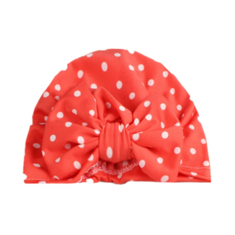 Dot Winter Hats Baby Cute Caps Beanie Warm Soft Hat For Childern Girls Boys Elasic Bonnet Hair Accessories | Детская одежда и