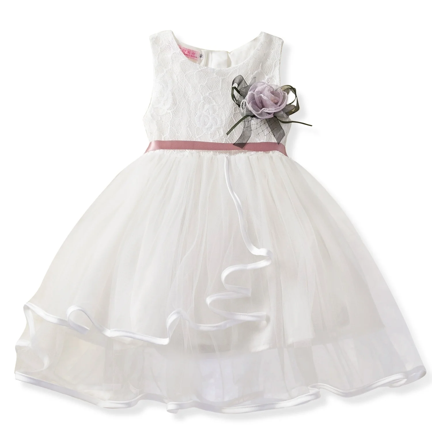 Кружевное платье для девочек детские платья-пачки из тюля с цветочным принтом