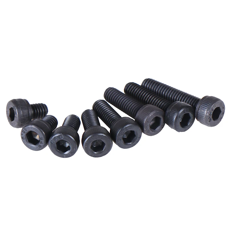 

20 PCS M4/M5/M6/M8 12.9Grade Steel Allen Hex Socket Cap Head Black Screw Bolt Furniture Fastener