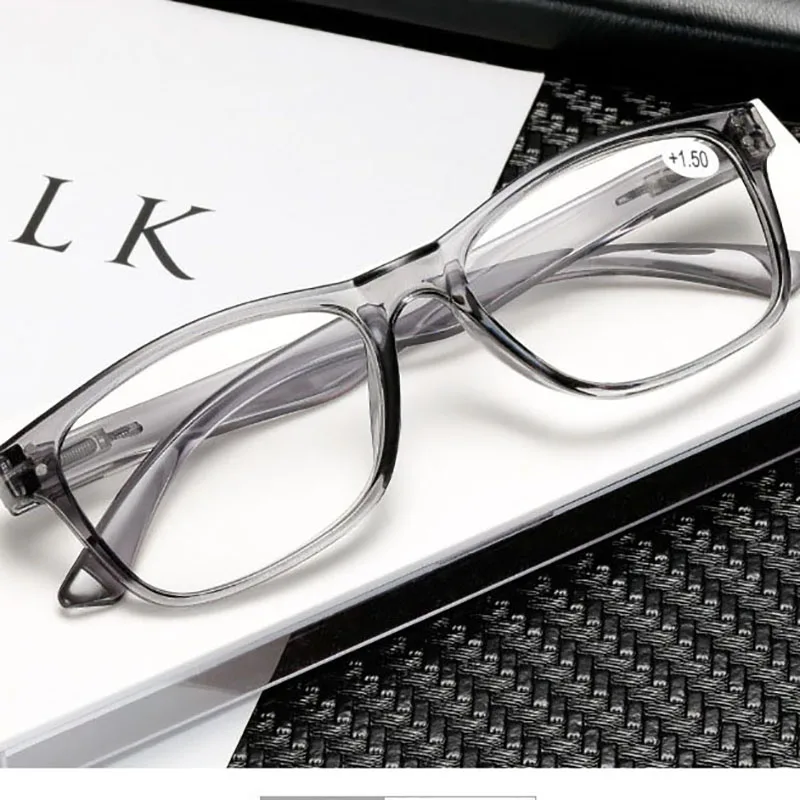 Ahora желейные квадратные очки для чтения модные женские и мужские с прозрачными