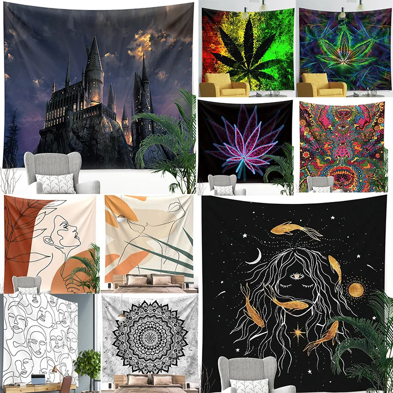 

Nordic Style Abstract Tapestry Home Decoration Wall Hanging Room Bedroom Decoration Witchcraft Tapestry