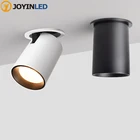 Светодиодный Светильник направленного света, новый дизайн 2020, встроенный потолочный светильник для гостиной в скандинавском стиле с регулировкой вверх и вниз, вправо, 7 Вт, 12 Вт, CREE, Светодиодный Светильник направленного света COB