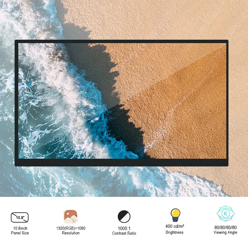 Оригинальный смартфон диагональ экрана 10 8 дюймов FHD TFT LCD экран разрешение 1920*1080 EDP