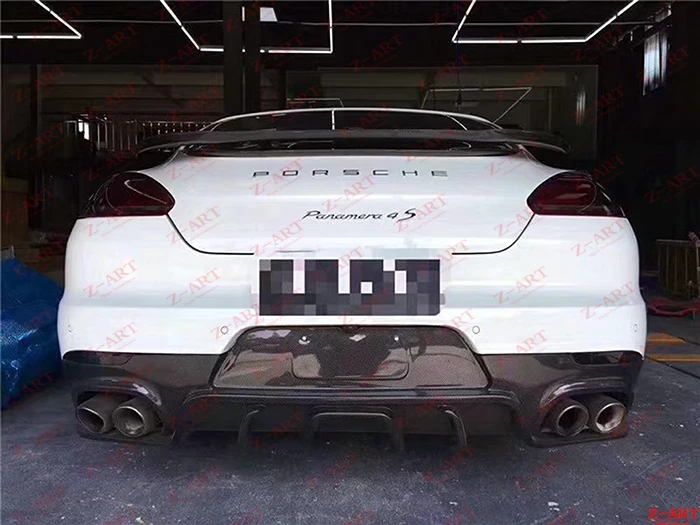 Задний диффузор из углеродного волокна 2014-2017 для Panamera Z-ART 1/970 углеродное волокно