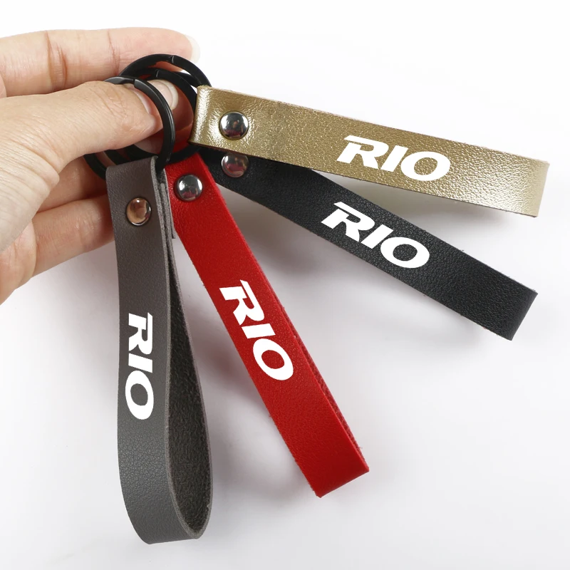 Высококачественный кожаный автомобильный брелок с пряжкой Для Kia rio ceed sportage cerato