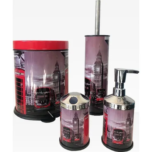 

PATTERNED London Dustbin 4-Piece Accessory Set