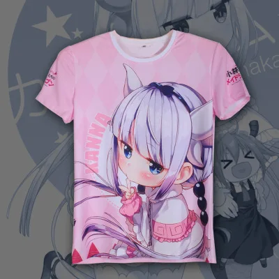 Высококачественная аниме футболка Kobayashi san Chi no Maid Dragon KannaKamui наружная для мужчин и