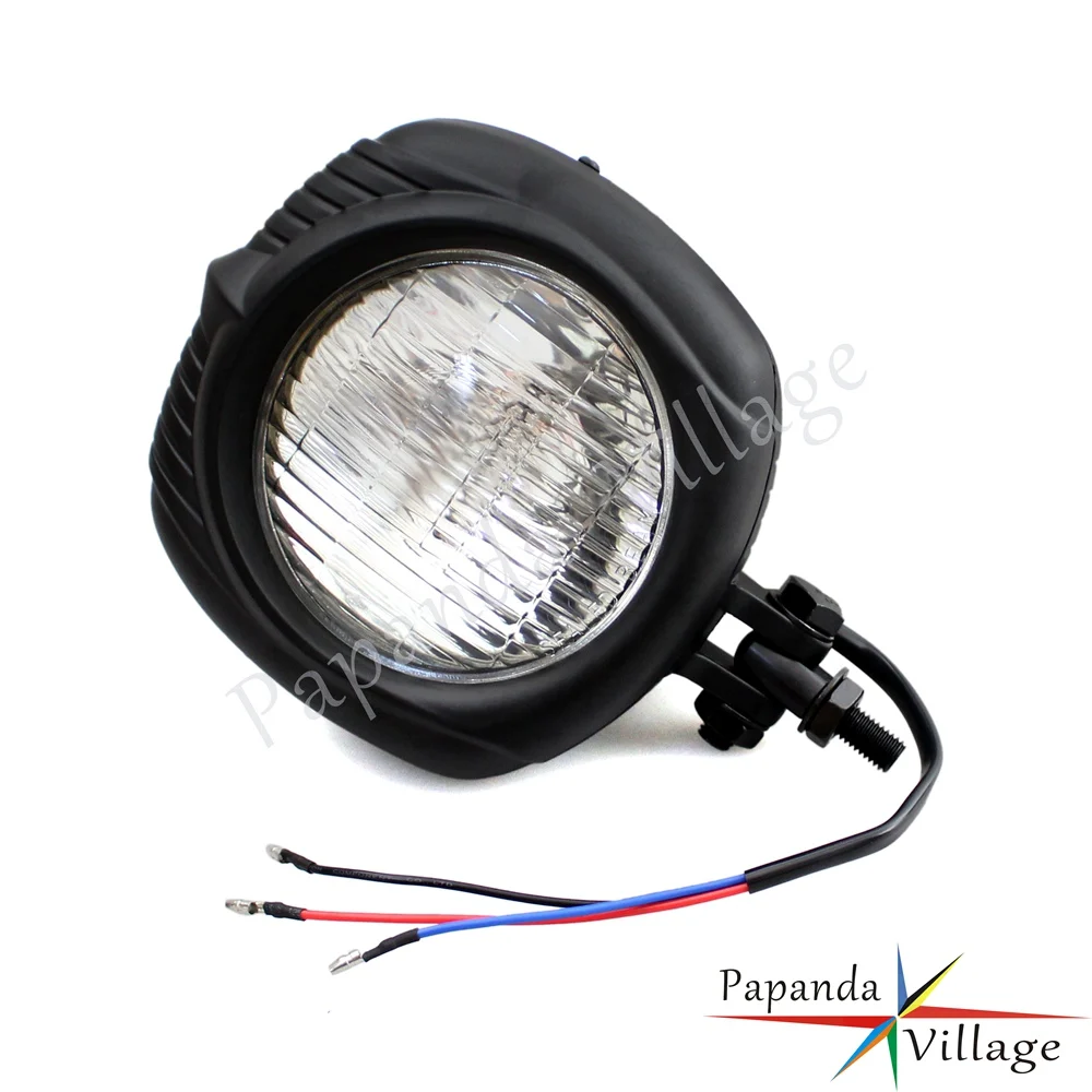 Фара электрическая Old School для мотоцикла ретро светильник 4 5 дюйма Harley Honda Yamaha Chopper