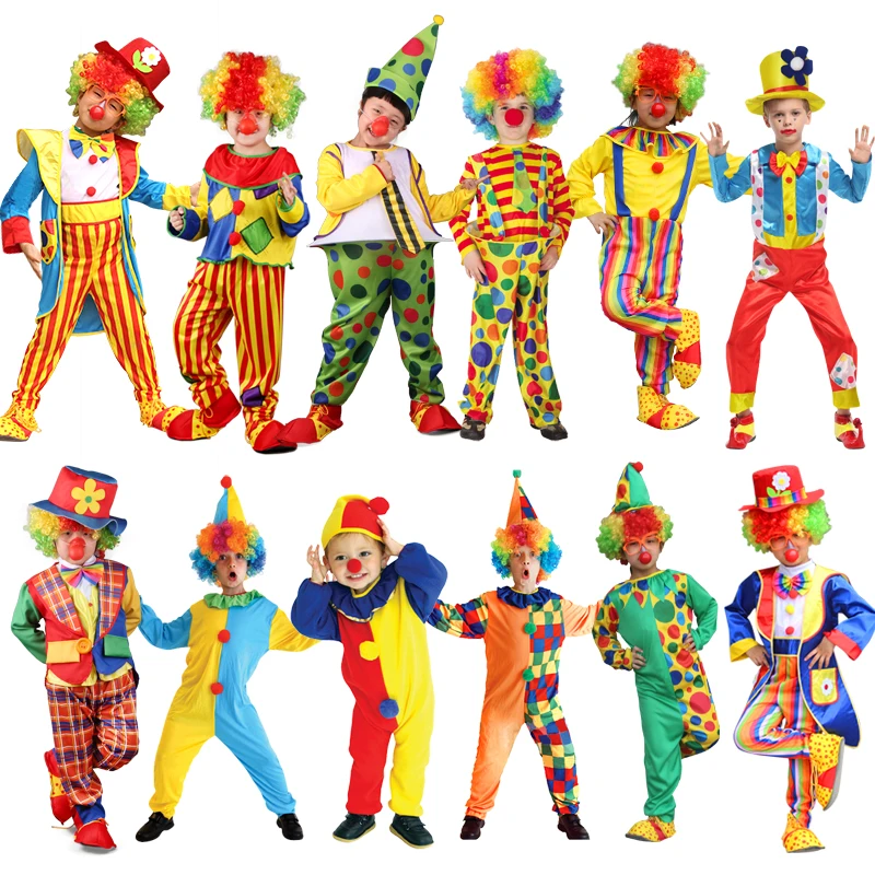 

vetement bluey clown girls boy suit costume cosplay fantasia anime boy pajamas