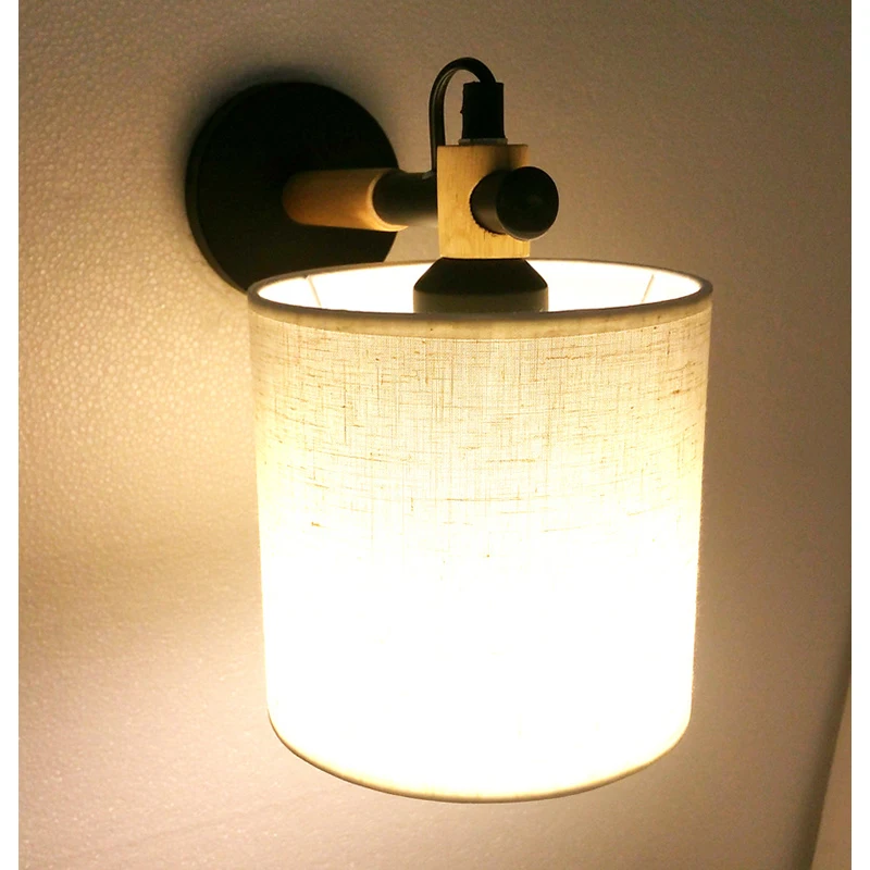 Скандинавские креативные кафе бар тканевые настенные лампы Современная