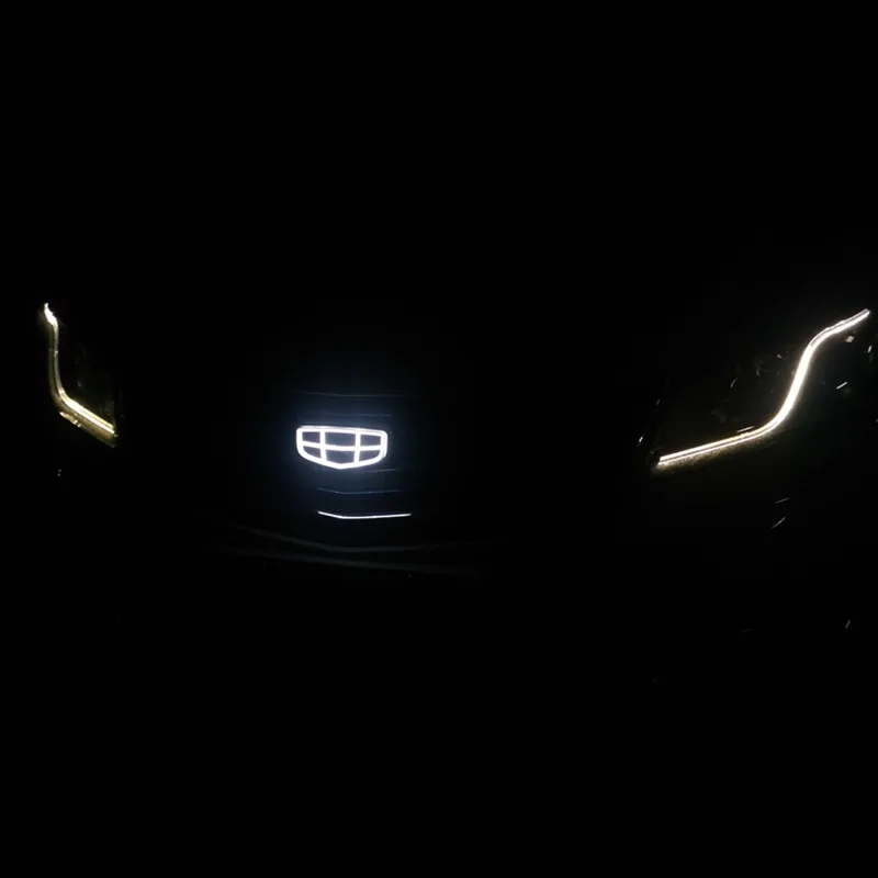 Автомобильная Модифицированная светодиодсветильник яркая Эмблема для Geely Atlas Boyue