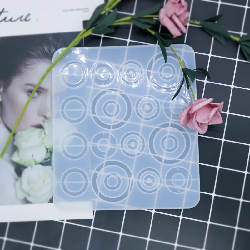 Прямоугольная круглая силиконовая форма сделай сам для изготовления подвесок из